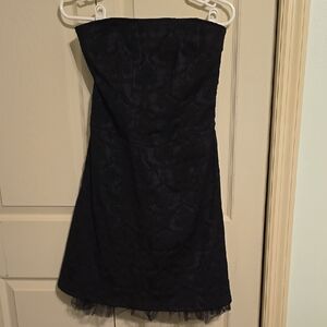 Elegant Black Strapless Dress